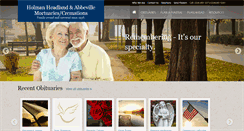 Desktop Screenshot of holmanmortuaries.com