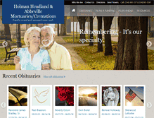 Tablet Screenshot of holmanmortuaries.com